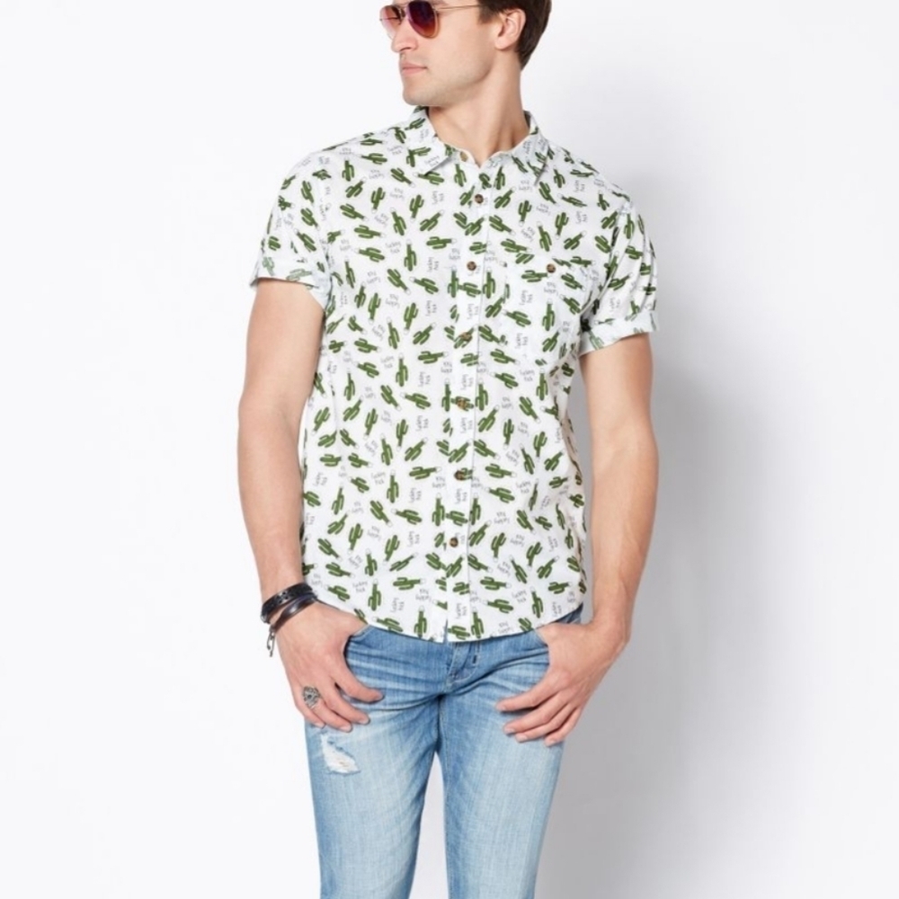 Spencer Novelty Button‎ Down Shirt Large F*cking Prick